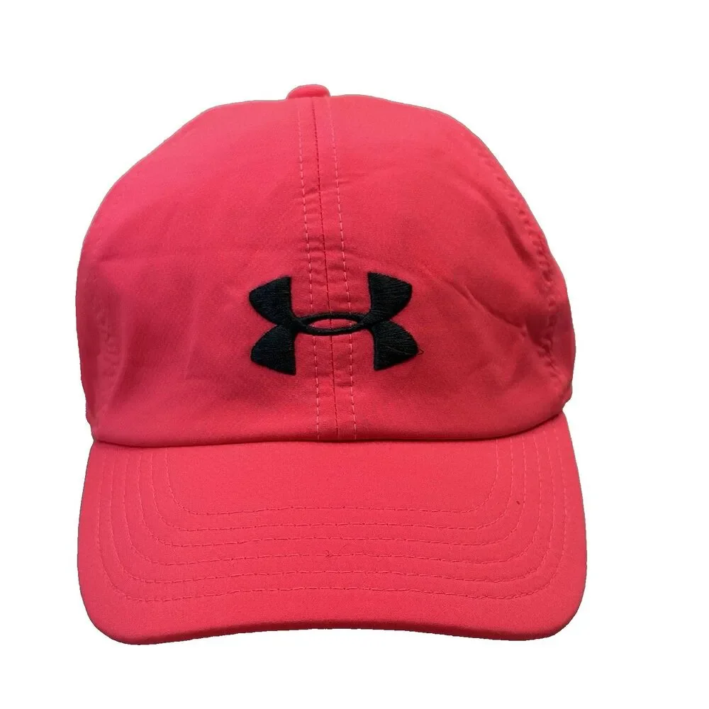 Under Armour Ball Cap Hat Hot Pink Neon Buckle Strap Women's OSFA Active Running